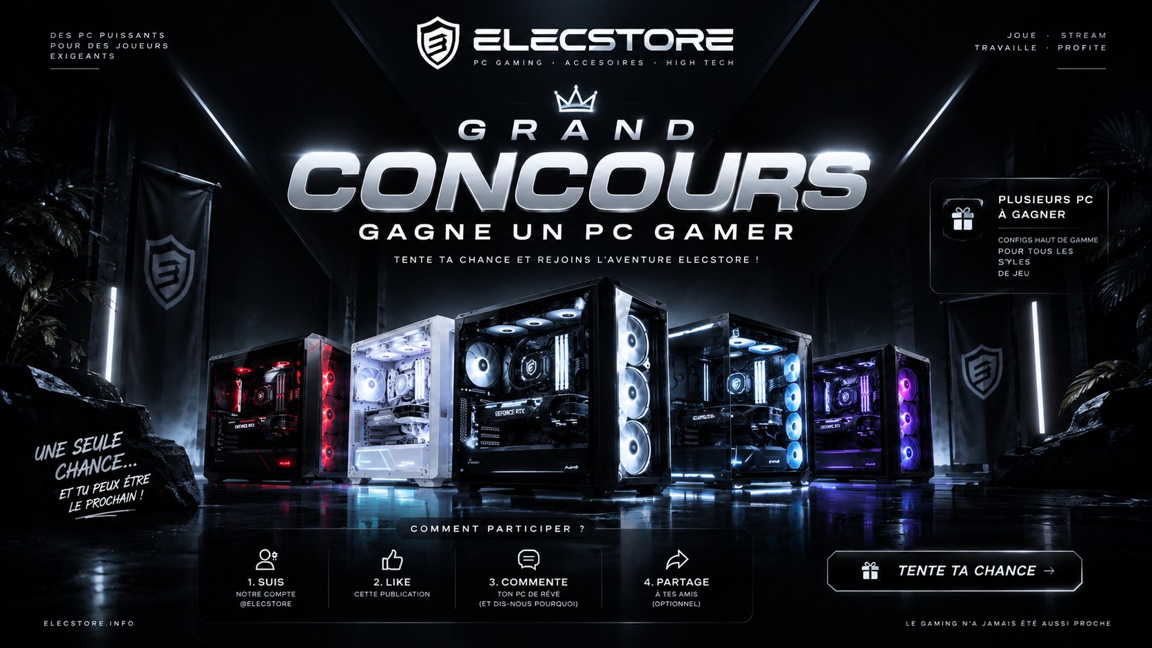 Grand Concours ElecStore - Gagne un PC Gamer
