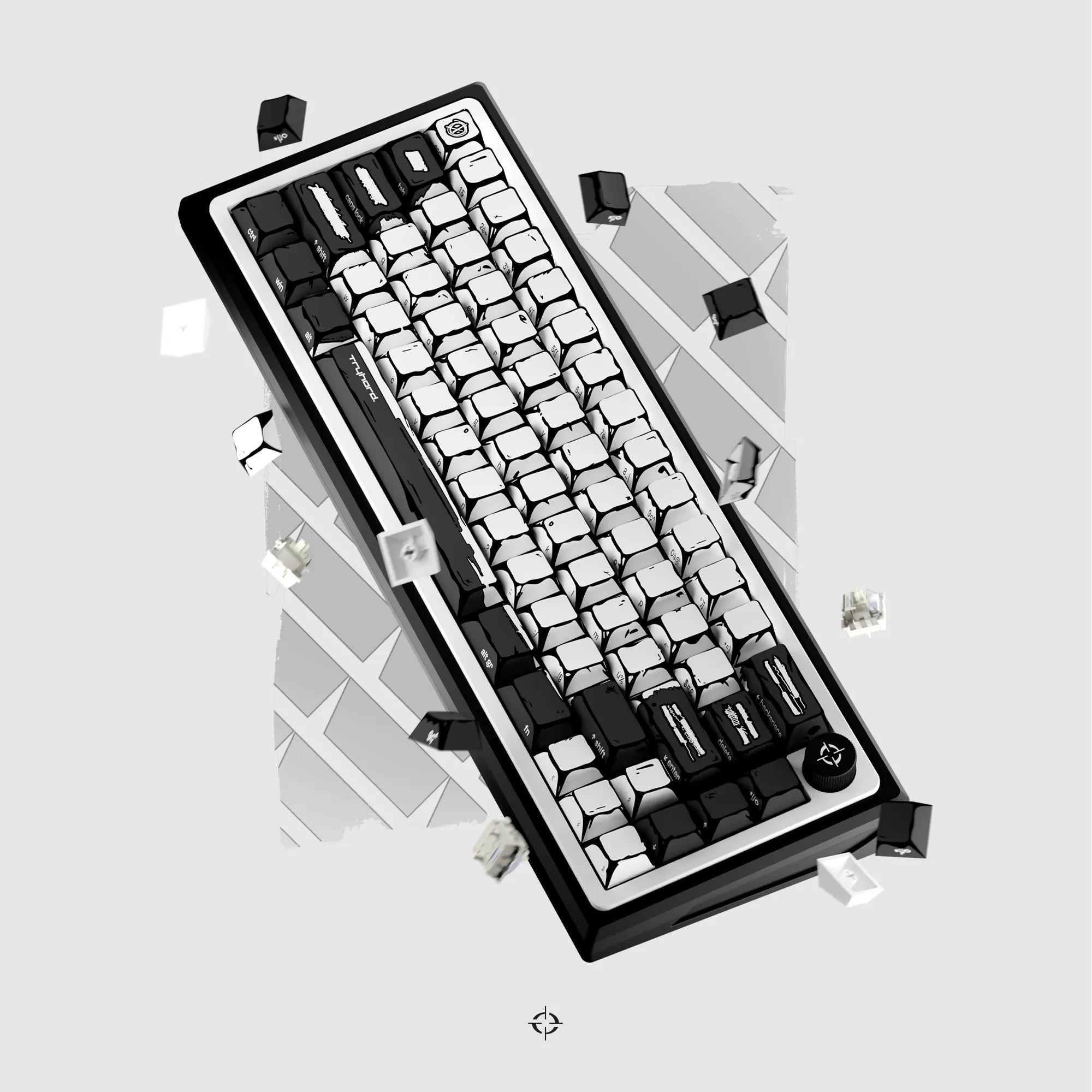 TRYHARD Clavier Magnetique 65% - Celshading Blanc