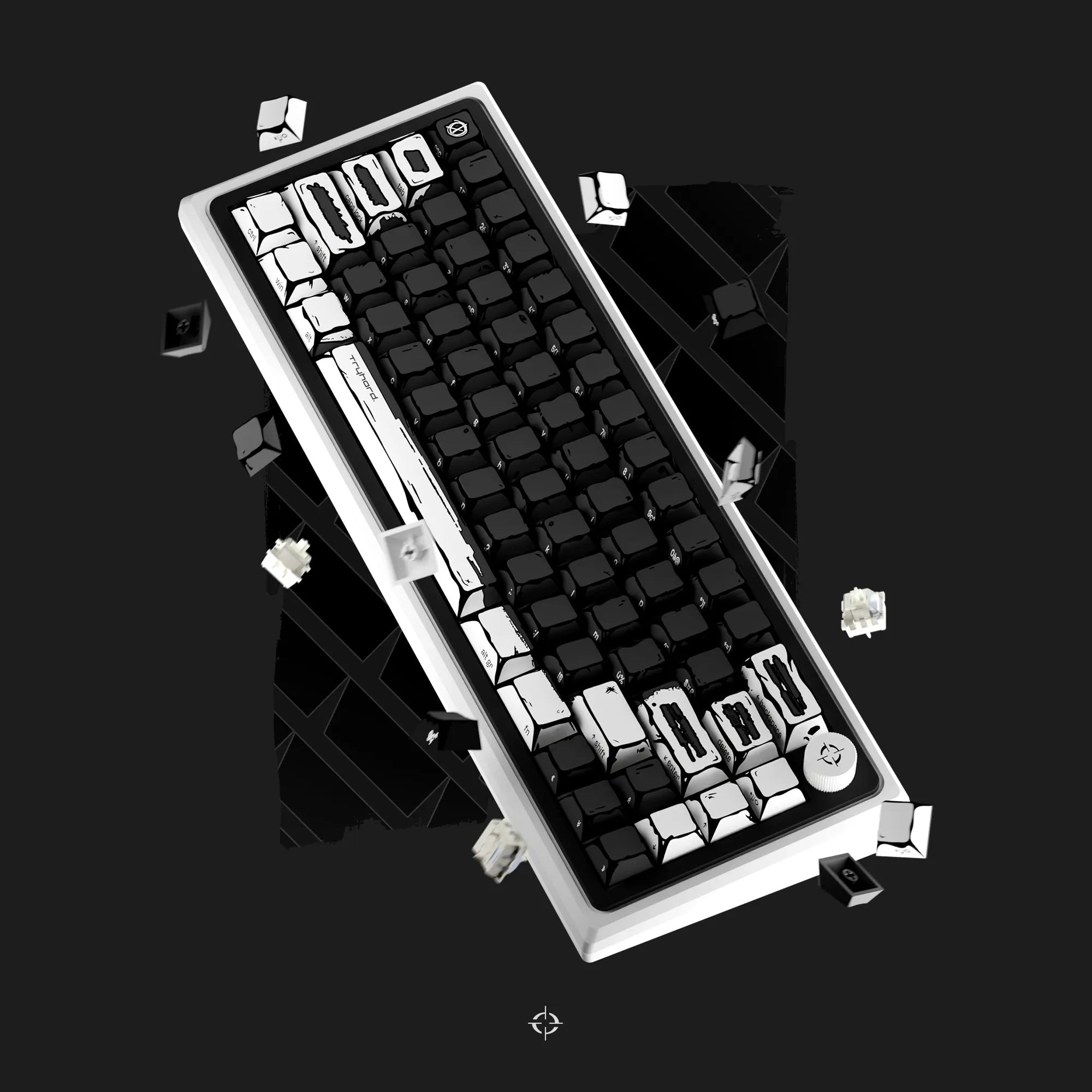 TRYHARD Clavier Magnetique 65% - Celshading Noir